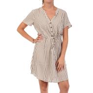 Robe Rayure Marron/Blanc Femme JDY Life