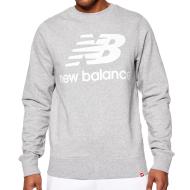 Sweat Gris Homme New Balance Essentials Stacked MT03560AG pas cher
