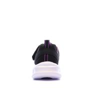 Baskets Roses/Noires Fille Skechers Sola Glow01 vue 3