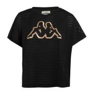 T-shirt Noir Femme Kappa Logo Yamilu pas cher