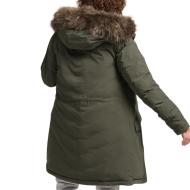 Parka de color caqui para mujer Superdry Vintage Down Everest ver 2