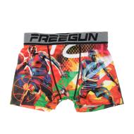 Boxer Orange Garçon Freegun Basketball pas cher