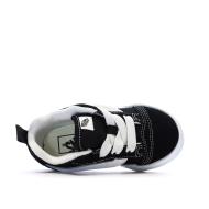 Baskets Noir/Blanc Enfant Vans Knu Skool Elastic vue 4