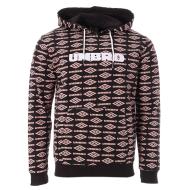 Sweat à Capuche Noir/Rose Homme Umbro Heritage pas cher