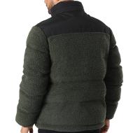 Doudoune Kaki Homme Schott Utah Sherpa vue 2