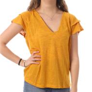 T-shirt Jaune Femme Vero Moda Lina pas cher