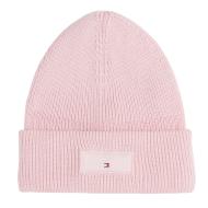 Bonnet Rouge Femme Tommy Hilfiger Linear Beanie pas cher