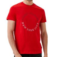 T-shirt Rouge Homme Tommy Hilfiger Monotype Roundle