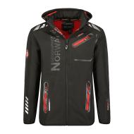 Parka Softshell Noir/Rouge Homme Geographical Norway Royaute WW1973H