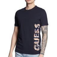 T-shirt Marine Homme Guess Vertical