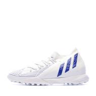 Chaussures de foot Blanc/Bleu Homme Adidas Predator Edge.3 TF pas cher