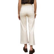 Jean Wide Blanc Créme Femme Vert Oraije Victorine vue 2