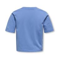 T-Shirt Bleu Fille Kids ONLY Kogrex vue 2