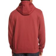 Sudadera roja para hombre Quiksilver Circletrimhood ver 2