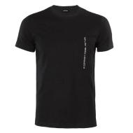 T-shirt Noir/Blanc Homme Diesel A19001 pas cher