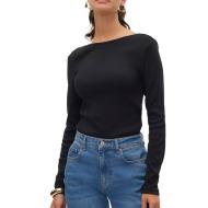 Top Noir Femme Vero Moda Chloe pas cher