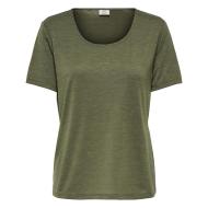 T-Shirt Kaki Foncé/Doré Femme JDY Dalila