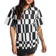 Chemise Noire/Blanche Femme Converse Festival pas cher