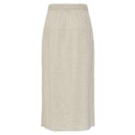Jupe Beige Femme Pieces Pia vue 2