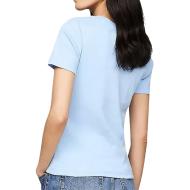 T-shirt Bleu Femme Tommy Hilfiger Slim Cody C-nk Ss vue 2