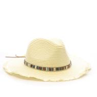 Chapeaux Blanc Femme Via Lorenzo Fedora Ivoire vue 2
