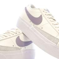 Baskets Écru/Violet Femme Nike Blazer Low Platform vue 7