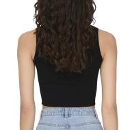 Crop Top Noir Femme Jdy Cirkeline vue 2