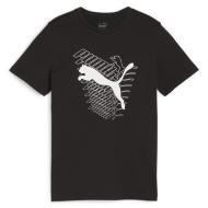 T-shirt Noir Garçon Puma Graf Cat