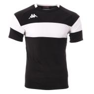 T-Shirt de Sport Noir/Blanc Garçon Kappa Dareto 33133WWJR pas cher