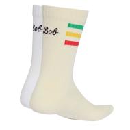 X2 Paires de Chaussettes Blanc Adidas Bob Socks vue 2