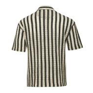 Chemisette Beige/Noir Rayures Homme Kaporal TROY vue 2