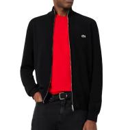 Pull zippé Noir Homme Lacoste Monta pas cher