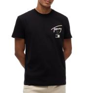 T-Shirt Noir Homme Tommy Hilfiger City Sign