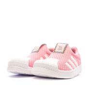 Baskets Roses Fille Adidas Superstar 360 vue 5