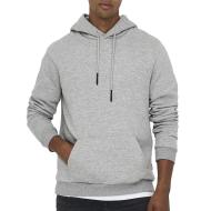 Sweat à Capuche Gris Homme Only & Sons Ceres