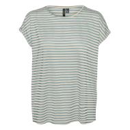 T-shirt Blanc/Vert Femme Vero Moda Mava vue 3