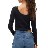 Top Noir Femme Vero Moda Chloe vue 2