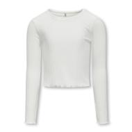 Top Blanc Fille Kids ONLY Nella pas cher
