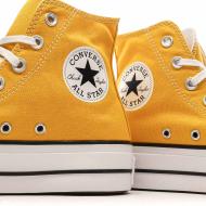 Baskets Jaune Femme Converse All Star Lift Platform vue 7