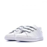 Basket Blanche Fille Adidas STAN SMITH vue 6