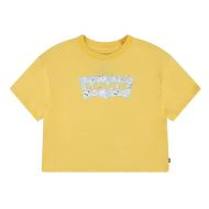 T-shirt Jaune Fille Levi's 4EH214 pas cher