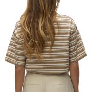 Polo Marron/Blanc Femme Vero Moda Awmaren 2/4 vue 2