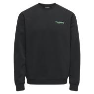 Sweat Noir/Vert Homme Only & Sons 22034848 pas cher