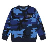 Sweat Camouflage Bleu Garçon Diesel Felpa pas cher