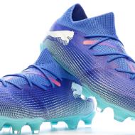 Chaussures de Foot Bleues Homme Puma Future 7 Match FG/AG vue 7
