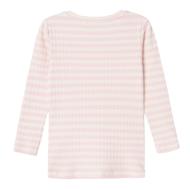 T-Shirt Manches Longues Rose/Blanc Fille Name it Fsuraja vue 3