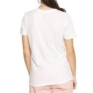 T-Shirt Blanc Femme Superdry GINGHAM ENTRY vue 2