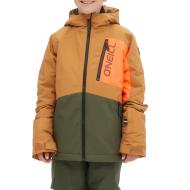 Manteaux de ski Kaki/Orange Garçon O'Neill Jacksaw pas cher