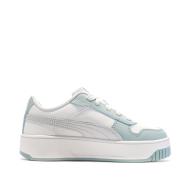 Baskets Blanches/Vert Fille Puma Carina 04 vue 2