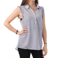 Blouse Sans Manches Bleu Femme Teddy Smith Corana